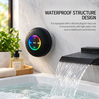 AquaBeat Waterproof Bluetooth Shower Speaker