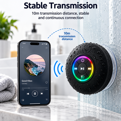 AquaBeat Waterproof Bluetooth Shower Speaker