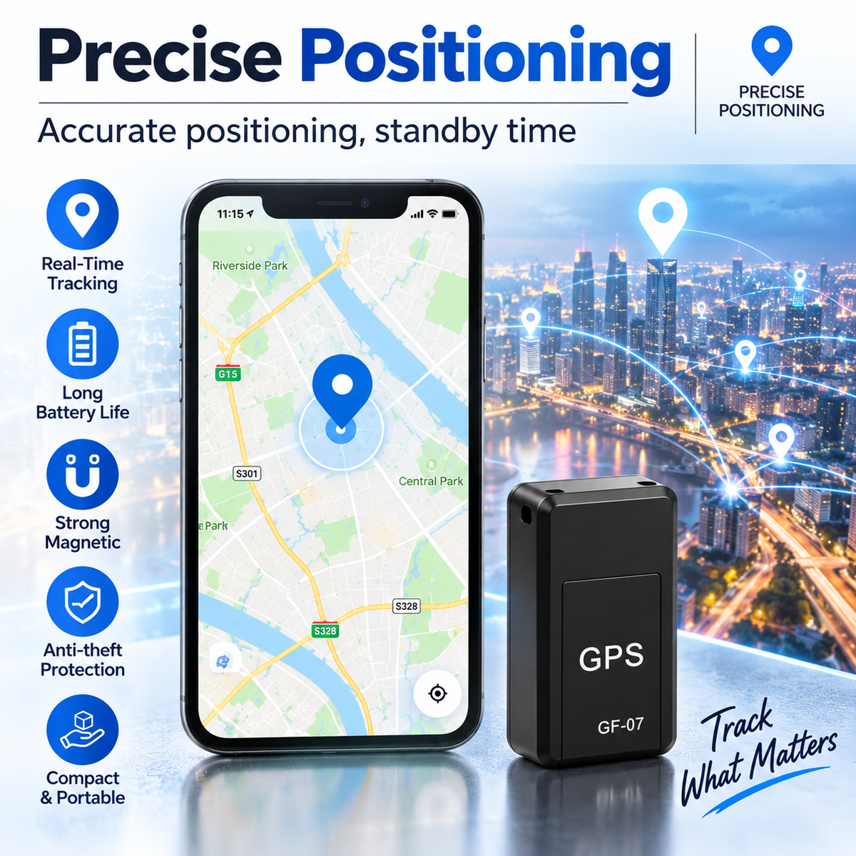 Mini GPS Tracking Device  GF07