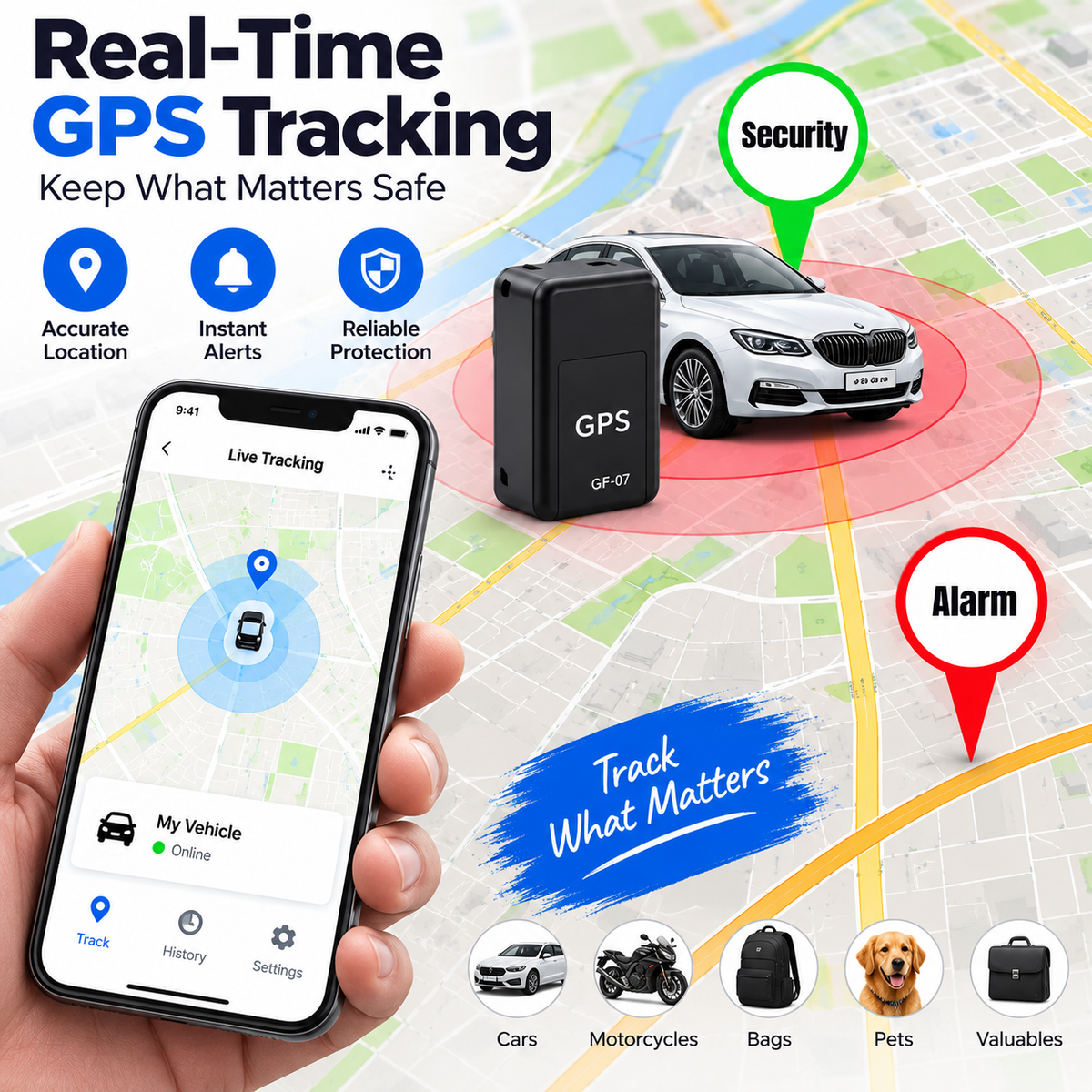 Mini GPS Tracking Device  GF07